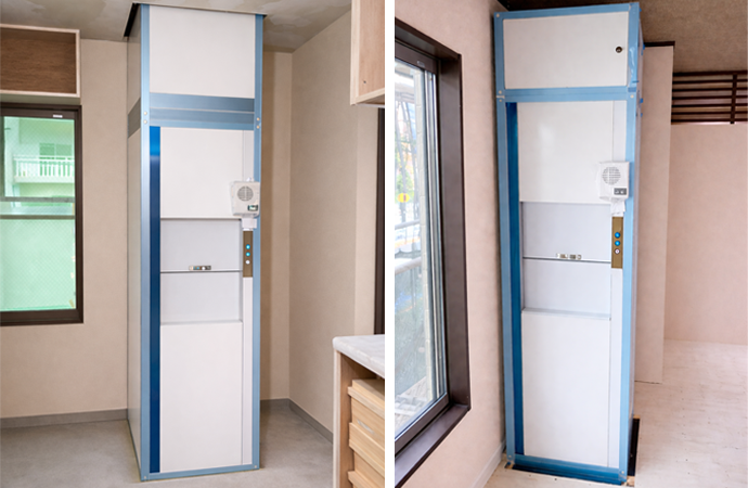 埼玉県さいたま市大宮区の設置事例｜飲食店向け小荷物専用昇降機